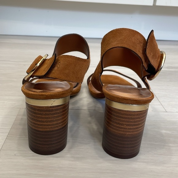 Ted Baker Azmara Suede Block Heel Sandals - Picture 6 of 16